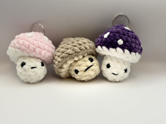 Hand-Crocheted (Magic) Mushroom Key-chains