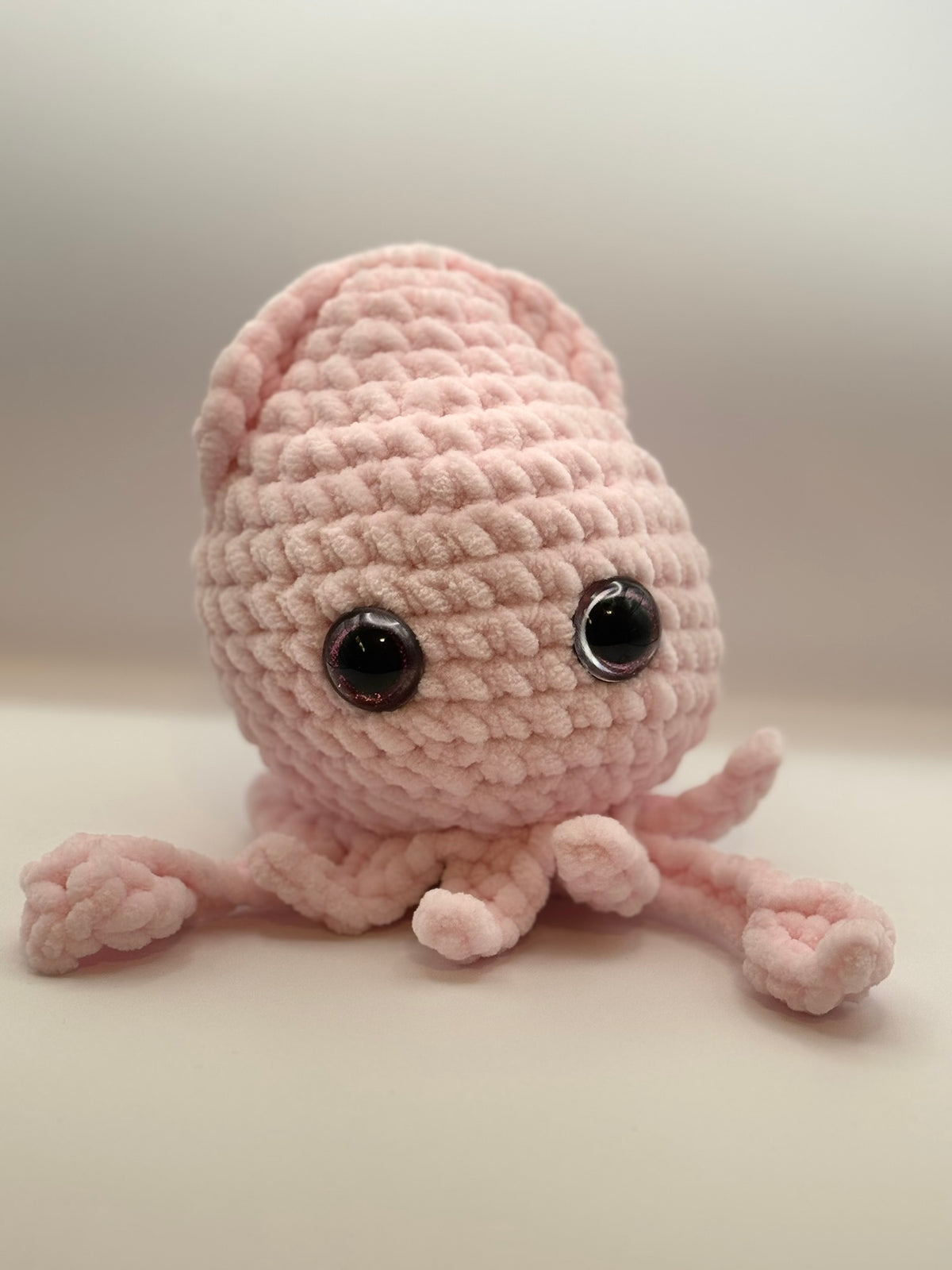 Hand-Crocheted Squid