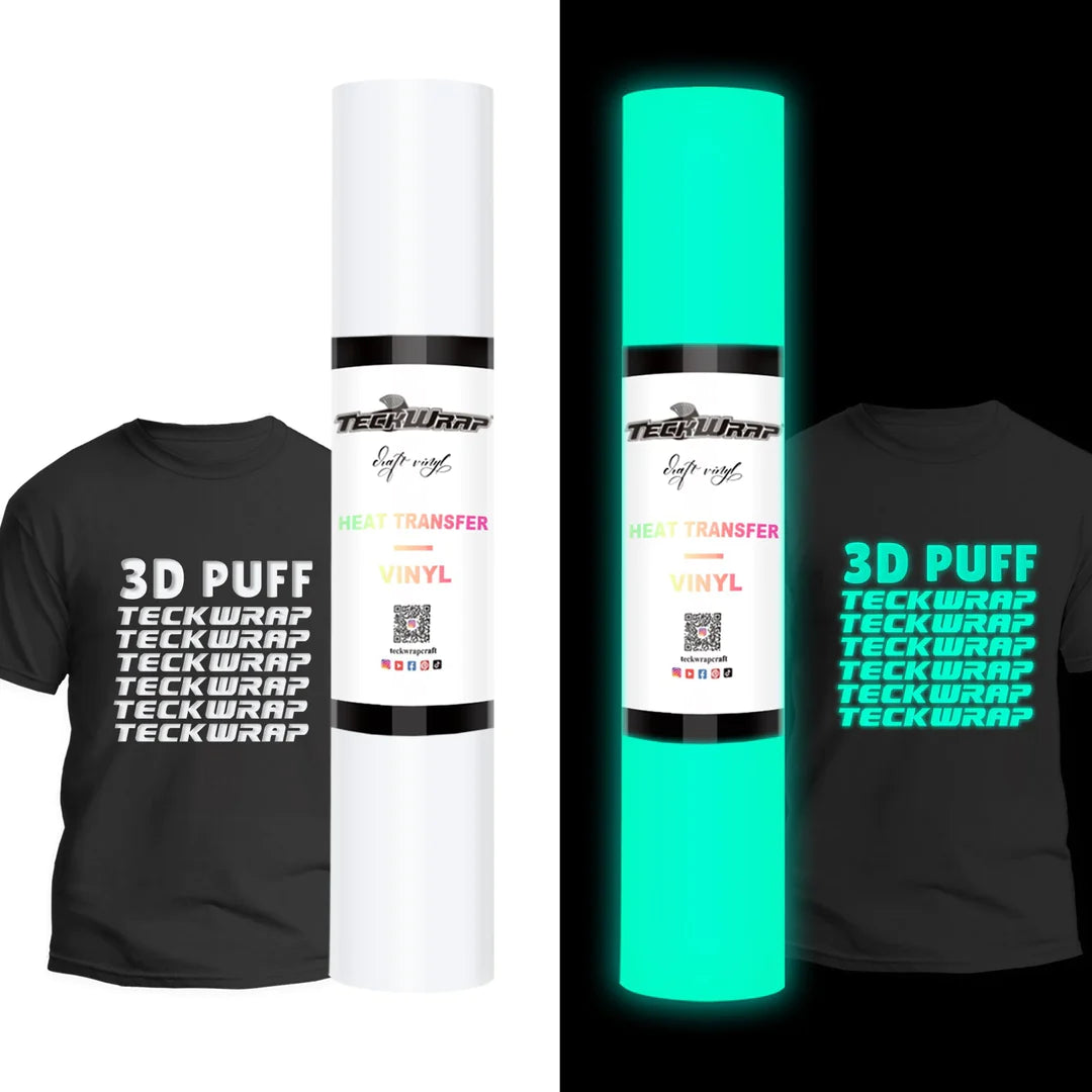 Teckwrap Glow in the Dark Puff Heat Transfer Vinyl