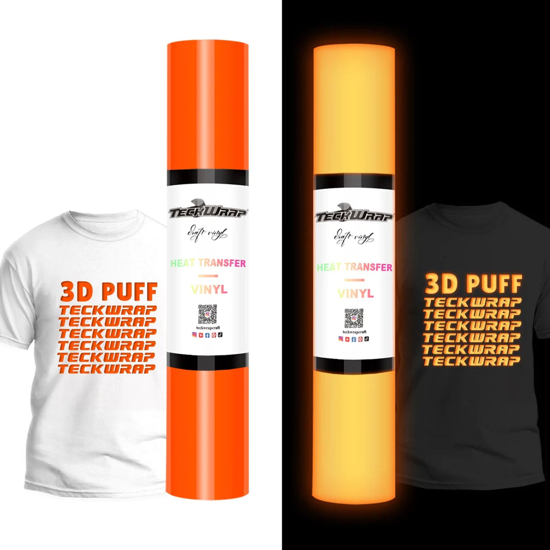 Teckwrap Glow in the Dark Puff Heat Transfer Vinyl