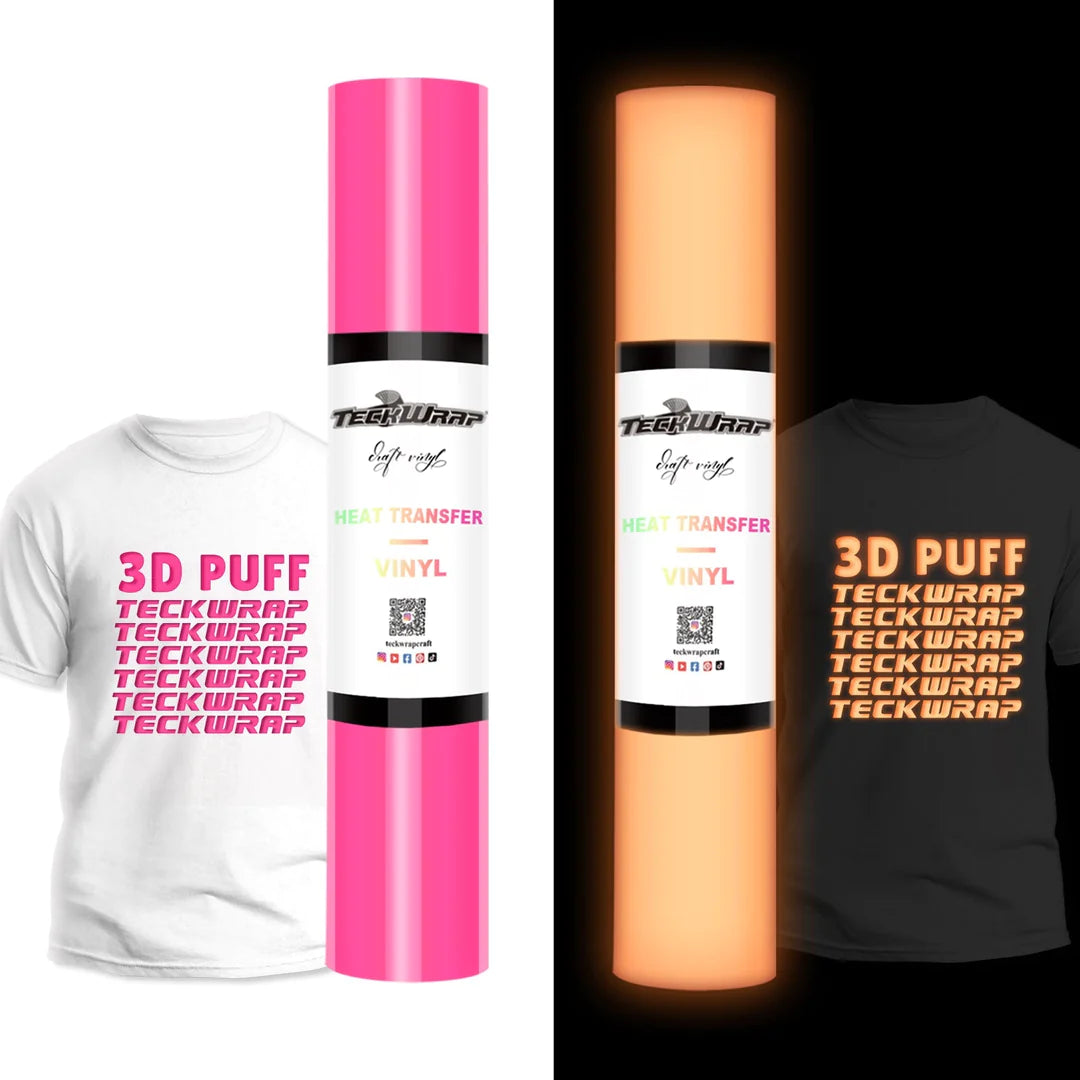 Teckwrap Glow in the Dark Puff Heat Transfer Vinyl