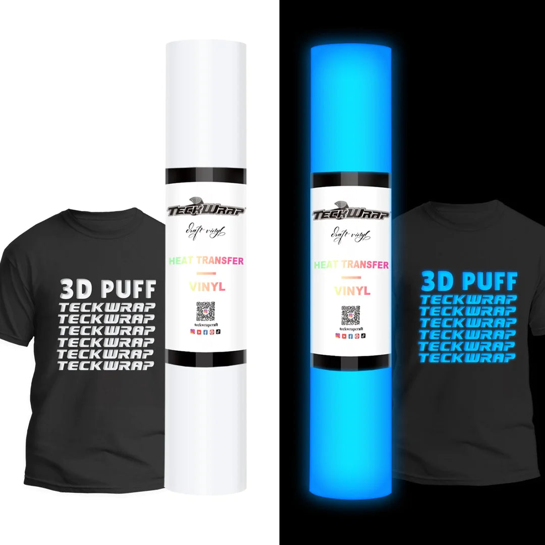 Teckwrap Glow in the Dark Puff Heat Transfer Vinyl